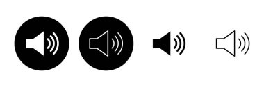 Hoparlör simgesi hazır. Hacim simgesi vektörü. Hoparlör ikon vektörü. ses sembolü