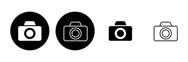 カメラのアイコンセット 写真カメラのアイコン カメラ写真のアイコン — ストックベクタ