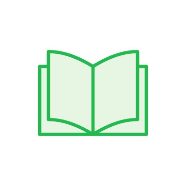 Kitap simgesi ayarlandı. Kitap simgesi vektörünü aç. Kitap simgesi