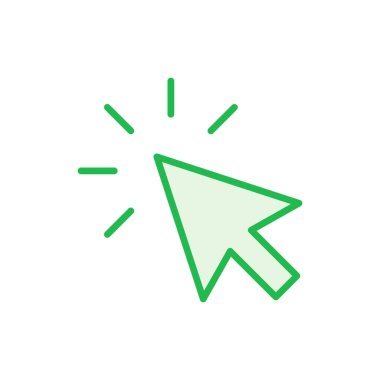 Simge setine tıklayın. işaret ok simgesi. imleç simgesi vektörü