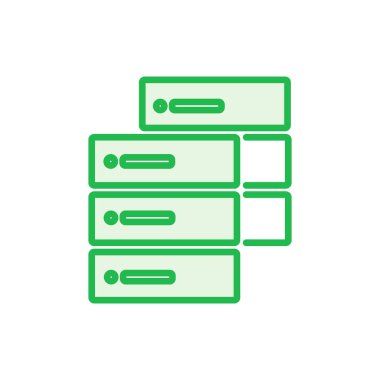 Veritabanı simgesi seti. veritabanı vektörü simgesi