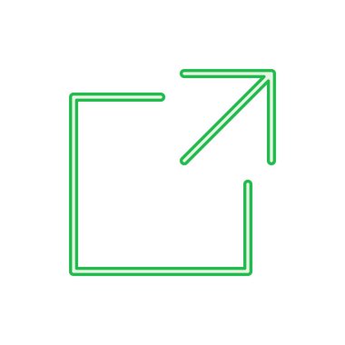 Dış bağlantı simgesi seti. bağlantı simgesi vektörü. hiper bağlantı sembolü