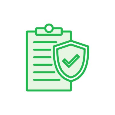 Sigorta ikonu ayarlandı. sigorta sembolü vektörü