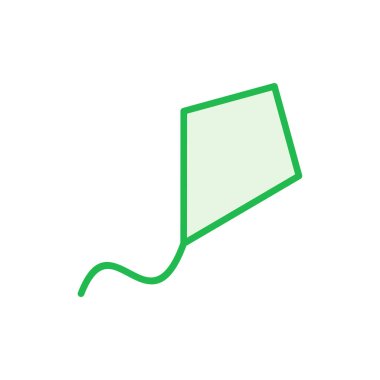 Kite simgesi seti. Uçurtma vektör simgesi.