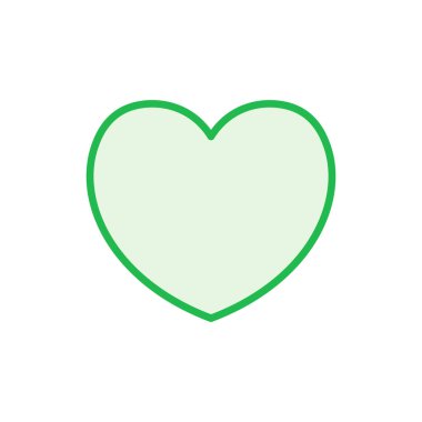 Aşk ikonu seti. Kalp ikonu vektörü. Simge vektörü gibi.