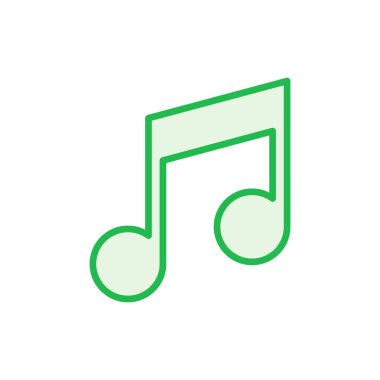 Müzik ikonu seti. nota simgesi vektörü