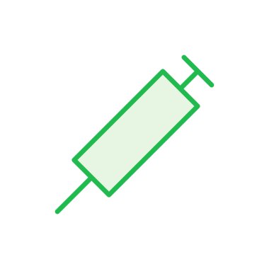 Şırınga ikonu hazır. enjeksiyon simgesi vektörü.