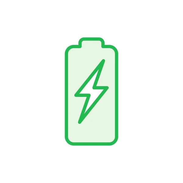 Conjunto Ícones Bateria Nível Carga Bateria Ícone Carregamento Bateria — Vetor de Stock