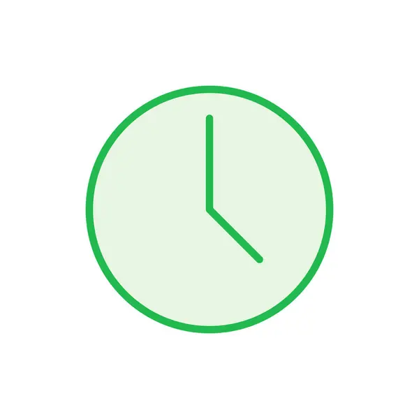 Die Uhr Tickt Zeitsymbolvektor Symbolbild Uhr — Stockvektor
