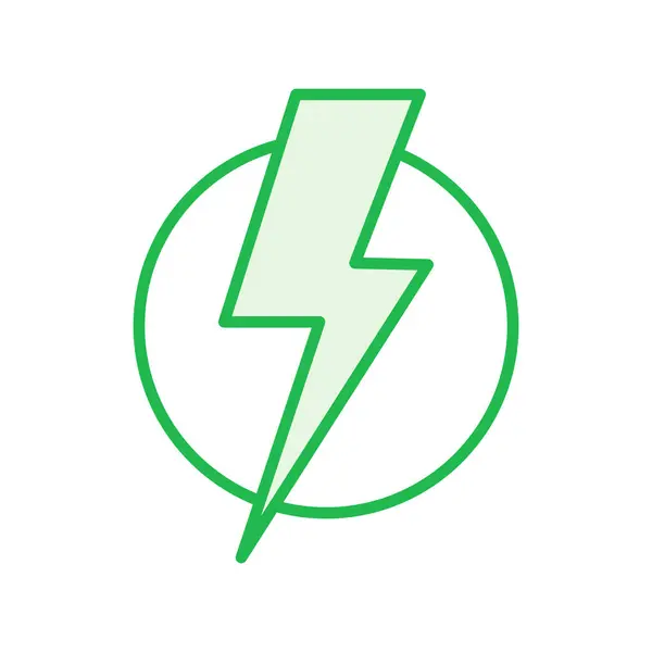 Macht Icoon Ingesteld Vermogensschakelaar Ikoon Elektriciteit — Stockvector