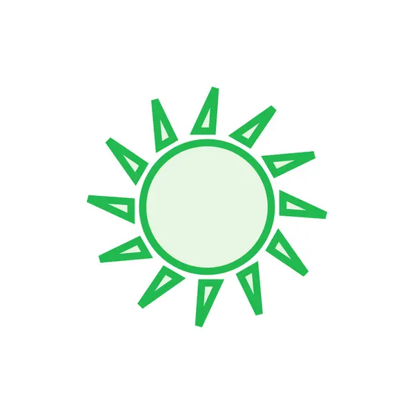 Ікона Сонця Вектор Яскравості Ікона — стоковий вектор