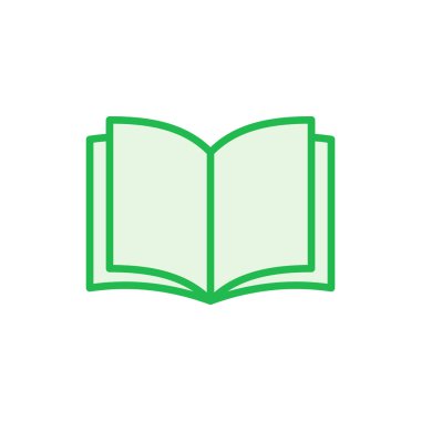 Kitap simgesi ayarlandı. Kitap simgesi vektörünü aç. Kitap simgesi