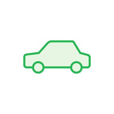 Araba ikonu ayarlandı. Araba vektör simgesi. küçük sedan