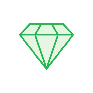 Elmas simgesi seti. Elmas mücevher vektör simgesi.