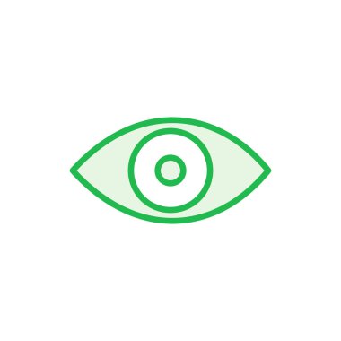 Göz simgesi ayarlandı. Göz vektör simgesi. Bak ve Görüş simgesi. 