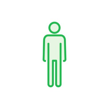 Erkek simgesi seti. Erkek ikon vektörü. insan sembolü