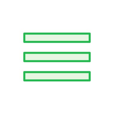 Menü Simgesi ayarlandı. Web menü simgesi. Hamburger menüsü sembolü