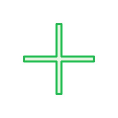 Artı simge seti. Artı simge ekle