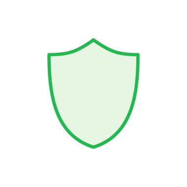 Kalkan simgesi ayarlandı. Koruma ikonu vektörü. Güvenlik vektör simgesi