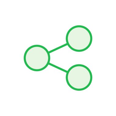 Paylaşım simgesi seti. Paylaşılan vektör simgesi