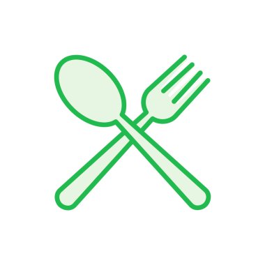 kaşık ve çatal ikonu seti. kaşık, çatal ve bıçak ikonu vektörü. restoran simgesi