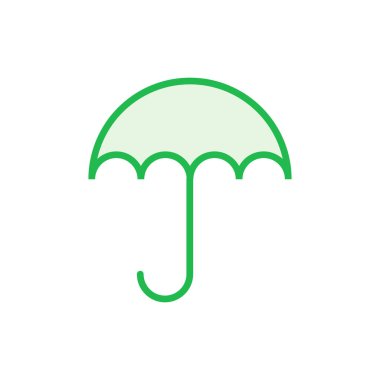 Şemsiye simgesi seti. şemsiye işareti simgesi