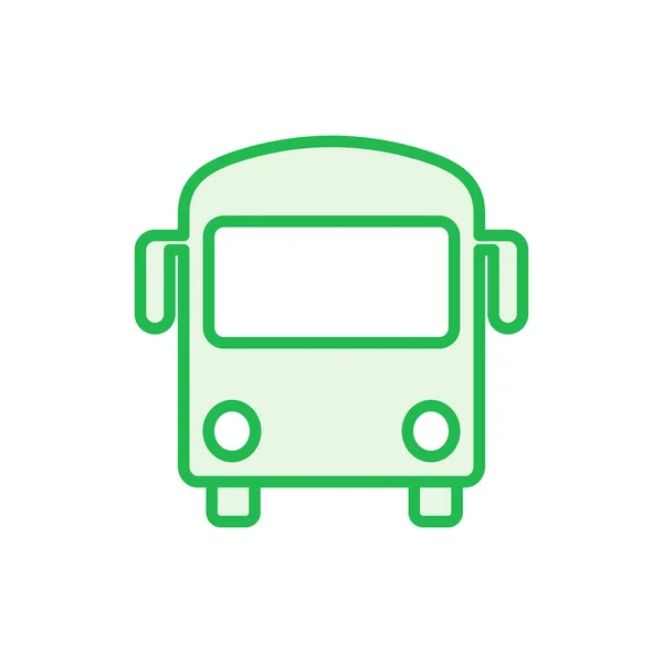 Ensemble Icônes Bus Icône Vectorielle Bus — Image vectorielle