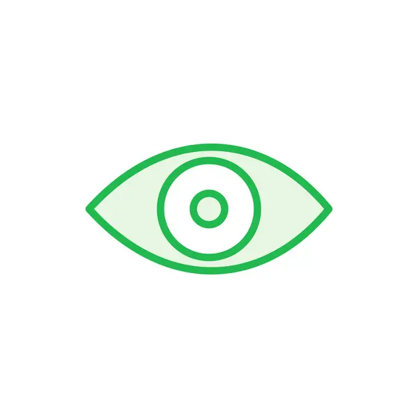 Conjunto Ícones Ícone Vetor Ocular Olhar Ícone Visão — Vetor de Stock