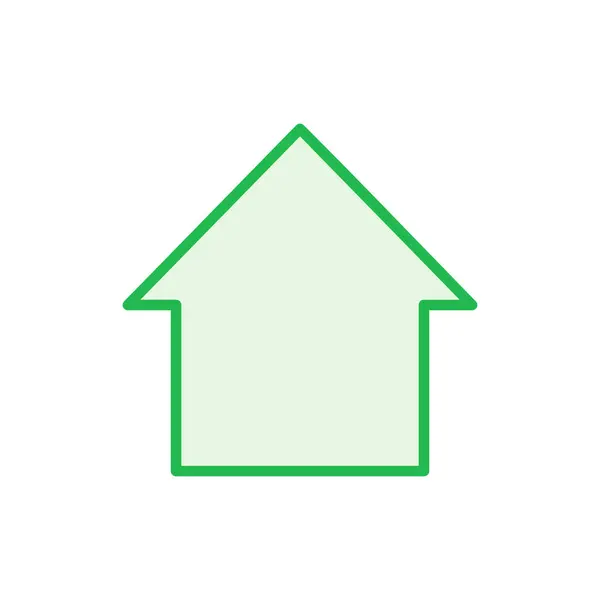 Haus Ikone Gesetzt Home Icon Vektor — Stockvektor