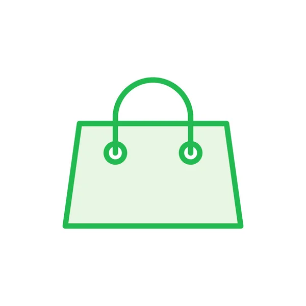 Alışveriş Poşeti Ikonu Seti Alışveriş Simgesi Vektörü — Stok Vektör