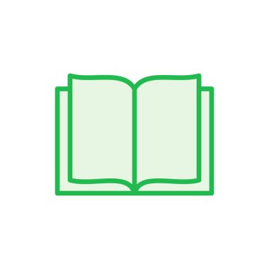 Kitap simgesi ayarlandı. Kitap simgesi vektörünü aç. Kitap simgesi