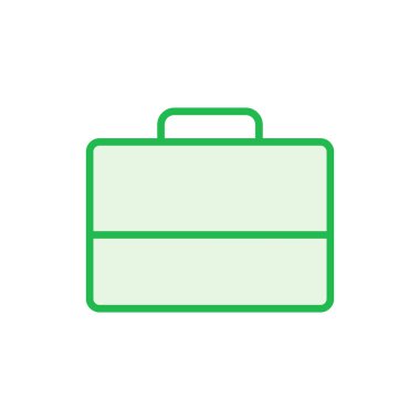 Evrak çantası simgesi seti. Bavul simgesi. bagaj sembolü.