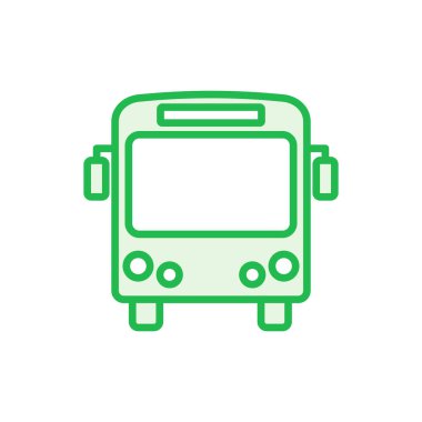 Otobüs simgesi seti. bus vektör simgesi