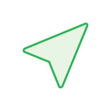 Pusula simgesi ayarlandı. ok pusula simgesi vektörü