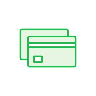 Kredi kartı simgesi seti. Kredi kartı ödeme simgesi vektörü