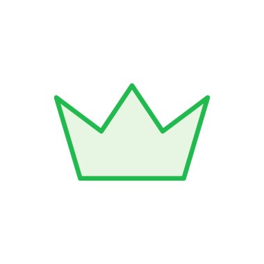 Taç simgesi hazır. taç vektör simgesi