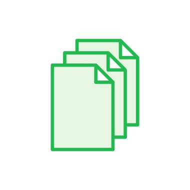 Belge simgesi ayarlandı. Kağıt ikonu. Dosya Simgesi