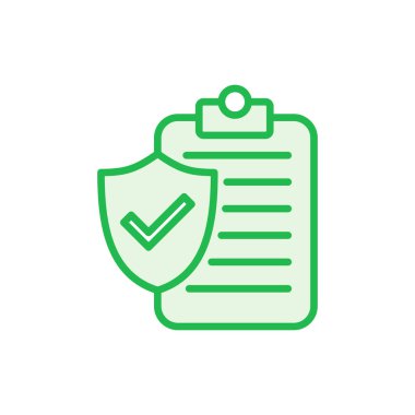 Sigorta ikonu ayarlandı. sigorta sembolü vektörü