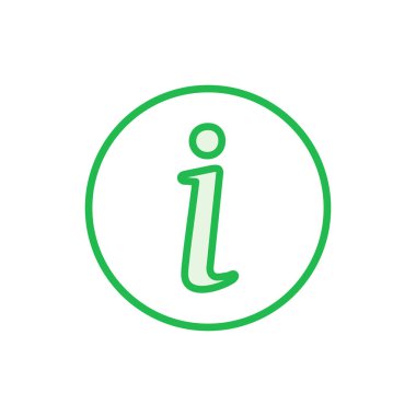 Bilgi simgesi simgesi ayarlandı. ikon vektörü hakkında. Faq simgesi