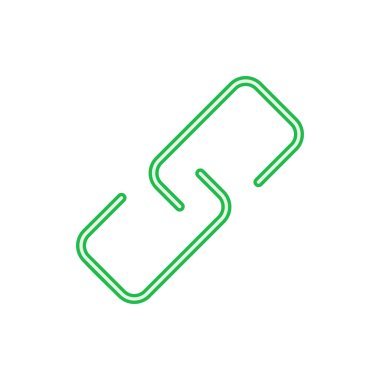 Bağlantı simgesi ayarlandı. Hiper bağlantı zinciri sembolü.