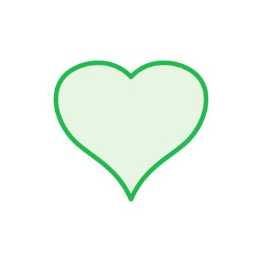 Aşk ikonu seti. Kalp ikonu vektörü. Simge vektörü gibi.