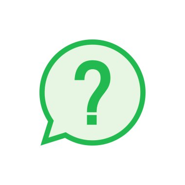 Soru simgesi ayarlandı. soru işareti vektörü.