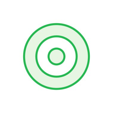 Hedef simgesi ayarlandı. hedef simge vektörü. hedef pazarlama simgesi vektörü