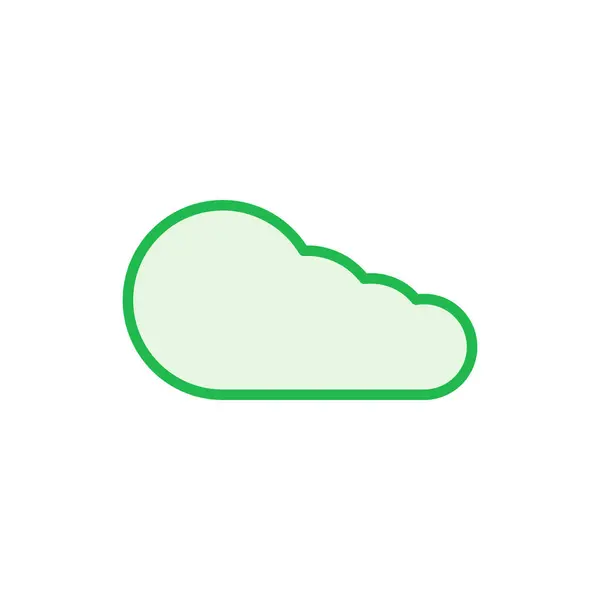 Wolkensymbol Gesetzt Wolkenvektorsymbol — Stockvektor