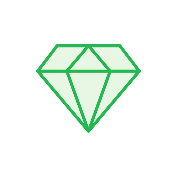 Juego Iconos Diamante Diamante Gemas Vector Icono — Archivo Imágenes Vectoriales