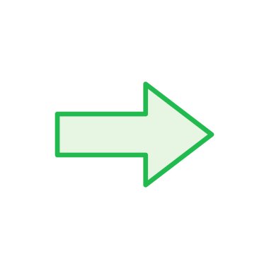 Ok simgesi ayarlandı. Ok sembolü. Web tasarımınız için ok işareti.