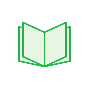 Kitap simgesi ayarlandı. Kitap simgesi vektörünü aç. Kitap simgesi