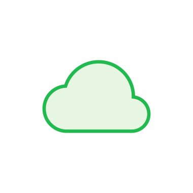 Bulut simgesi hazır. bulut vektörü simgesi