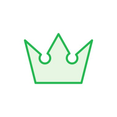 Taç simgesi hazır. taç vektör simgesi