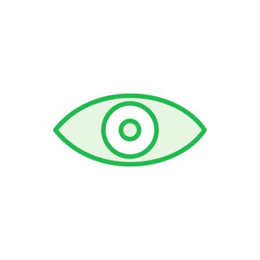 Göz simgesi ayarlandı. Göz vektör simgesi. Bak ve Görüş simgesi. 